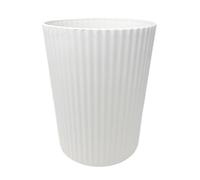 Generisch Corbeille à papier en plastique robuste, convient pour chambre d'enfant, bureau, salle de bain, cuisine, hauteur 27,8 cm, 9 l (blanc)