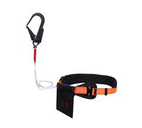 Generisch Corde de 1,6 m - Ceinture de sécurité anti-chute - Sangle en polyester respirant - 45 mm de hauteur - Pour travaux de sauvetage - Entretien de la tour - Fermeture rapide avec amortisseur