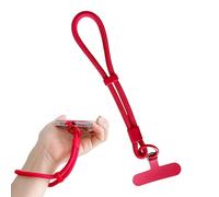 Generisch Cordon de sécurité antivol pour smartphones et téléphones portables - Support de téléphone portable antidérapant pour trajets en randonnée, réunion, rendez-vous, voyages, rouge, Siehe