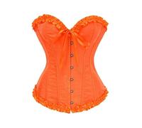 Generisch Corset pour femme - Corset ventre plat - Bustier complet - Corsage top gothique - Bustier - Corset serre-taille avec laçage - Vintage - Imprimé floral - Corsette - Fermeture à l'avant - Body