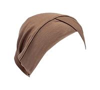 Generisch Costume camouflage multicolore casquettes de front vernis normal hijab casquette de base musulmane vélo cache-oreilles casque, marron, taille unique