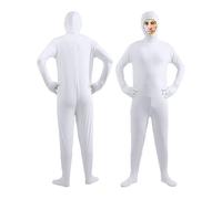 Generisch Costume complet pour homme - Costume de carnaval - Face ouverte - Cosplay - Combinaison complète - Robe de fête - Deuxième peau - Vêtement pour adulte - Couleur unie - Onesie