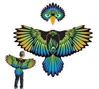 Generisch Costume d'ailes d'oiseau - Cape, avec masque en feutre - Tenue d'Halloween pour enfant, fille, anniversaire, fête, jeu de rôle