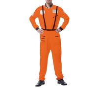 Generisch Costume d'astronaute pour homme et femme - Costume d'astronaute spatial argenté - Combinaison adulte - Costume d'espace pour cosplay, carnaval, Halloween
