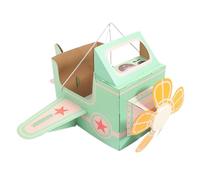 Generisch Costume d'avion en carton - Toy Cardboard - Avion portable - À monter - Pour colorer et interagir avec les parents - Jeu financier - École - Aile et maison