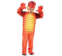 Generisch Costume de carnaval pour enfant - Déguisement de dinosaure et jouet - Comme mascarade avec queue et capuche - Tenue amusante de jeu de rôle pour les fêtes à thème, les spectacles sur scène