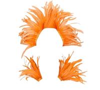 Generisch Costume de carnaval pour femme, épaules en plumes, Samba, carnaval, Halloween, bal masqué, fête, bar, performance - Costume de carnaval brésilien avec plumes et paillettes accrocheuses