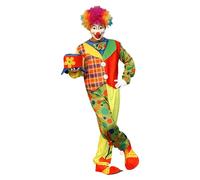 Generisch Costume de carnaval vert pour femme - Costume de clown élégant - Costume de carnaval - Costume de jeu de rôle coloré - Tenue pour spectacles de scène - Costume de carnaval festif - Actrice