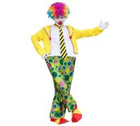 Generisch Costume de carnaval vert pour femme - Costume de clown élégant - Costume de carnaval - Costume de jeu de rôle coloré - Tenue pour spectacles de scène - Costume de carnaval festif - Actrice