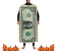 Generisch Costume de dollar, costume d'Halloween, vêtements de carnaval, tenue de fête pour communauté, école, théâtre, sport, famille, carnaval, événements, anniversaire