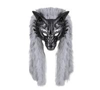 Generisch Costume de loup-garou pour femme - Masque de carnaval - Accessoires respirants - Accessoire de bal de fin d'année pour la danse - Masque animal - Décoration de fête de carnaval - Design sexy