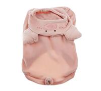 Generisch Costume de Noël en polaire chaude pour animaux de compagnie - Pour chien et chat - Adorable figurine de cochon - Vêtement confortable pour animaux de compagnie (taille M)