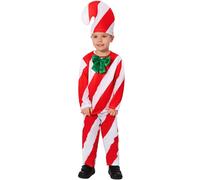 Generisch Costume de Père Noël pour garçon - Tenue festive en trois pièces avec haut, pantalon, bonnet pour fête de Noël, cosplay, événements (rouge, 4-5 ans)