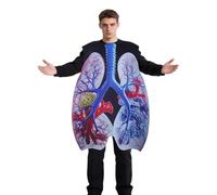 Generisch Costume de poumon, tenue de cosplay pulmonaire, costume d'enseignement d'anatomie médicale, pour et adultes, carnaval, Halloween, spectacle sur scène, cours de science