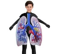 Generisch Costume de poumon, tenue de jeu de rôle, costume d'anatomie médicale, pour et adultes, carnaval, Halloween, spectacle sur scène, cours de sciences