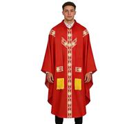 Generisch Costume de prêtre - Tenue de prêtre - Robe de mesure religieuse - Robe religieuse et robe pour la messe - Pour prière pour homme, cosplay, mariage, carnaval, scène, fête, séance photo