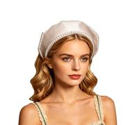 Generisch Costume de renaissance pour femme Tudor Queen médiéval Bandeau Anne Boleyn Bandeau pour cosplay fête Elizabethane Royal Coronet Tiara Chapeau Pilgrim Accessoire de costume