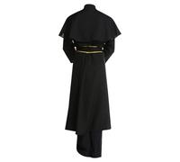 Generisch Costume d'Halloween sacré, robe de prêtre pour homme, tenue biblique, cosplay pour fêtes à thème, pièces de théâtre, a, L