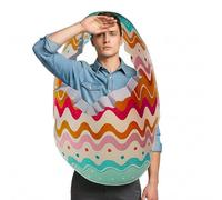 Generisch Costume d'œuf de Pâques pour adulte - En polyester - Tenue de cosplay Role Play - Tenue de performance d'œuf de Pâques pour fête à thème, performance, vacances, rassemblement, école