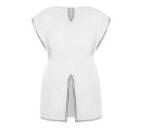 Generisch Costume médiéval Cosplay Robe gothique élégante tenue de fête d'Halloween spectacle sur scène vêtements larping (blanc, XL)