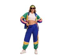 Generisch Costume rétro des années 70 - Disco Hippie - Jeu de rôle - Pour cosplay et fêtes à thème - Style de l'État de la Cour - Avec éléments typiques des années soixante-dix - Costume de carnaval