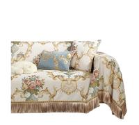 Generisch couchcover, Serviette de canapé à Pompons Four Seasons, Couverture Chenille Anti-griffures de Chat, Coussin en Cuir,for Home(Green,Chaise-170x300cm)