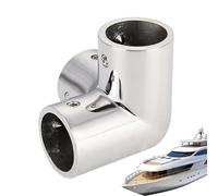 Generisch Coude à 3 voies - Accessoire en acier inoxydable poli brillant - Pour rampe de bateau, clôtures de quai, camping, aventures quotidiennes, voyages routiers, travail et