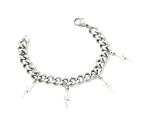 Generisch Couleurs Bracelet Cadeau Perlé Bijoux Chain Wrist Bracelets With OT Toggle Clasp Punk Jewelry For Birthday Pour Perles Couple Couleurs Bijoux (Silver, One Size)