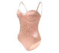 Generisch Coupe ajustée avec motif léopard qui ne nécessite pas de soutien-gorge, de sorte que la poitrine forme une forme AV., Rose, M