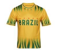Generisch Coupe du Monde 2026 Maillot de football à manches courtes, vêtements de fan pour la Coupe américaine, b-jaune, 4XL