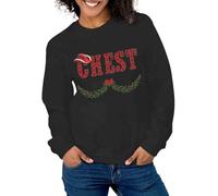 Generisch Couple de Noël Sweat-shirt assorti / J'ai tout ce que je veux pour Noël Chemise/Homme Femme Pull de Noël Pull Femme, Noir , L