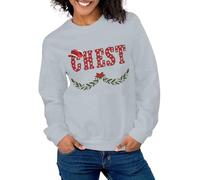 Generisch Couple de Noël Sweat-shirt assorti / J'ai tout ce que je veux pour Noël Chemise/Homme Femme Pull de Noël Pull Femme, Gris clair., XXL