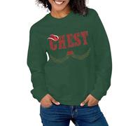 Generisch Couple de Noël Sweat-shirt assorti / J'ai tout ce que je veux pour Noël Chemise/Homme Femme Pull de Noël Pull Femme, Vert foncé., L