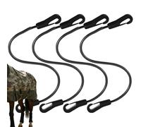 Generisch Courroie de queue pour couvertures de chevaux - 4 pièces - Bandes élastiques réglables - Sangles extensibles de 54 cm pour couvertures avec clips à double extrémité - Pour l'entraînement, la