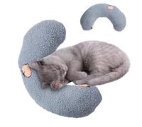 Generisch Coussin apaisant pour chat - Coton PP standard 27 x 9 x 6,5 cm Confort en forme de U | Coussin pour animaux de compagnie avec soutien doux, relaxation et aide au sommeil | Caisse de voyage