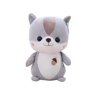 Generisch Coussin de canapé, en forme d'écureuil de lézard douillet, comme soutien dorsal chaud pour des heures de jeu confortables, gris, taille unique