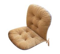 Generisch Coussin de chaise à bascule antidérapant avec bandes de fixation, confort d'assise doux, housse amovible, dossier haut, universel, pour voiture, kaki, 38 x 45 x 42 cm