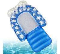 Generisch Coussin de piscine en PVC avec repose-jambes | Flotteur gonflable pour piscines, lac, bain de soleil, jardin, arrière-cour, fête, rivière, extérieur