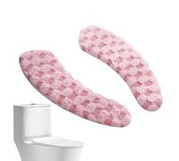 Generisch Coussin de siège WC - Housse chauffante pour siège de toilette - Lavable - Antidérapante - Douce et chaude - Pour dortoir d'hiver, salle de bain, appartement, hôtel, adulte