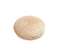 Generisch Coussin de Sol Rond en Paille, Coussin de Sol Rond en Paille avec de Soie à l'intérieur, Accessoires de Maison, Coussin d'assise pour Adultes, Chambre à Coucher