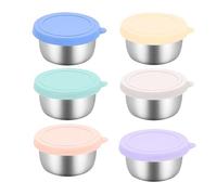 Generisch Couvercles de récipients à vinaigrette, porte-condiments, réutilisables, design étanche, matériau de qualité alimentaire, parfait pour le travail, l'école, les pique-niques, les
