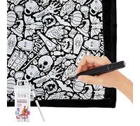 Generisch Couverture à colorier - Couverture créative DIY - Créez votre propre couverture avec des motifs saisonniers - Projet d'art idéal pour les et les adultes - Parfait pour les activités