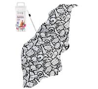 Generisch Couverture à peindre soi-même, projet d'art créatif | Peignez vos propres couvertures à colorier - Pour hommes, femmes, filles, adolescents, mari, femme, fils, fille, famille