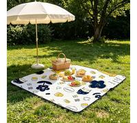 Generisch Couverture de pique-nique connectée, imperméable, anti-sable, rembourrée, tapis de plage pliable et lavable pour camping, plage, jardin, parc et intérieur (couleur 6)