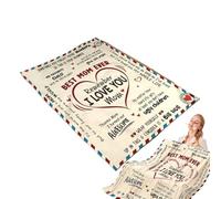 Generisch Couverture pour Maman, idée Cadeau de la Fille - Couverture Douce pour Femme comme Cadeau d'anniversaire pour canapé, Fauteuil, Salon, Chambre à Coucher, Camping et Pique-Nique