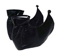Generisch Couvre-chaussures de clown festifs pour les spectacles sur scène, costumes de carnaval dans les pièces de théâtre et les fêtes, Noir , Taille unique pour tous