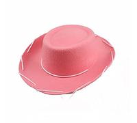 Generisch Cowboy Biker 1 pièce habillée décorative vacances chapeau de cowboy casquette de baseball cowboy non doublé femme 39 (rose, taille unique)