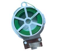 Generisch Cravates pour | Attache pour avec cutter | Support pour de jardin, fil de fleuriste vert avec coupeur, accessoires pour arrangements floraux, fil universel