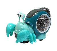 Generisch Crawling Light-Up Snail Toy - Jouet Musical électrique à Piles - Amusant pour - Cadeau interactif pour garçons et Filles - Activité éducative - Cadeau d'anniversaire - Amusement dans