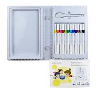 Generisch Crayons à dessin flottants pour enfants - 12 couleurs - Marqueurs lavables avec cuillère - Pour maternelle, maison, école